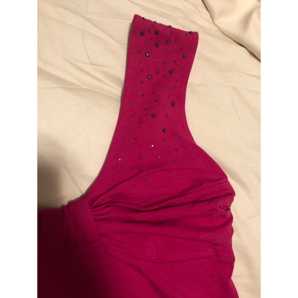Pink rhinestone Tank Top - Picture 2 of 3